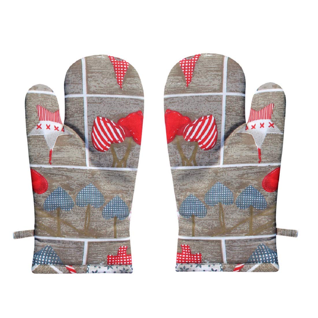 AIRWILL, 100% Cotton Kitchen Padded Oven Gloves, Mitts (Pack of 2)-image-38
