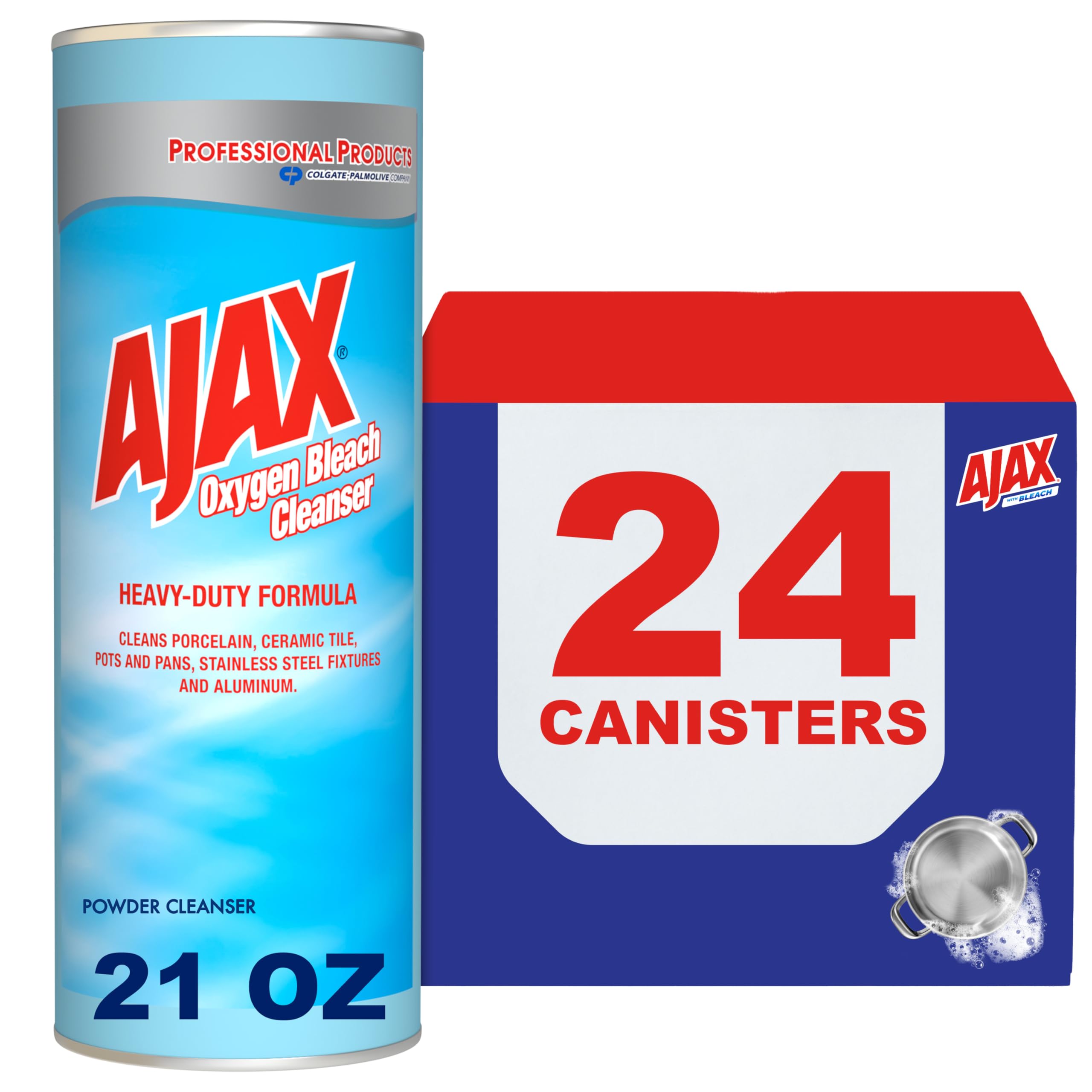 AJAX-14278 Professional Oxygen Bleach Powder Cleanser, Heavy Duty AJAX-14278 Professional Oxygen Bleach Powder Cleanser, Heavy Duty