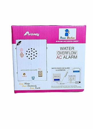 AVONZZ Water Tank Overflow/Leak Alarm-Bell AC with 15 m Wire and Sensor