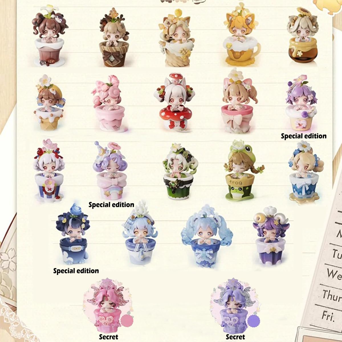 Aven Rabbit MOMOJI Miracle Garden Series Blind Box Action Figures