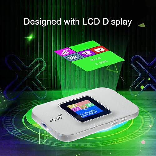 Miniatura 6 de Sanpyl Enrutador WiFi 4G, enrutador de punto de acceso móvil 4G con ranura para tarjeta micro SIM, batería de 3000 mAh, enrutadores de viaje