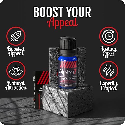 Miniatura 3 de Alpha 7 sin perfume Colonia de feromonas para hombres con feromonas puras Mezcla de alta concentración para atraer mujeres Aceite de perfume más