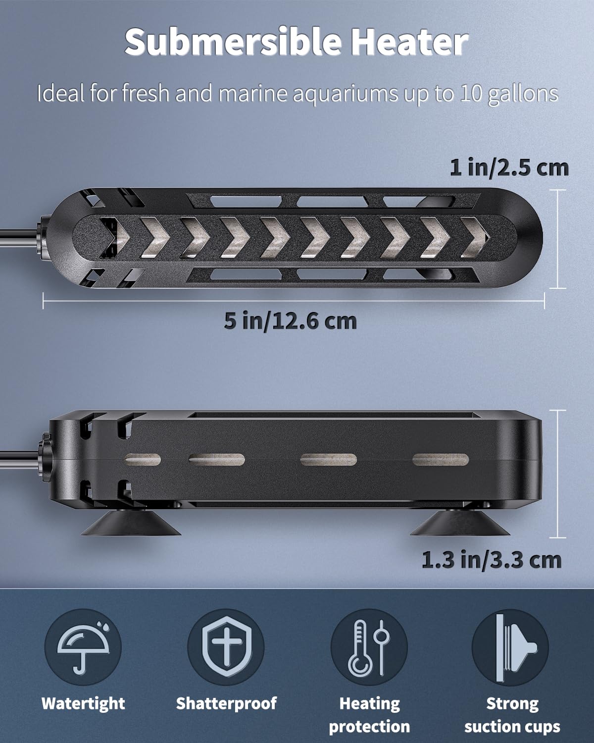 Snapklik.com : Pawfly Submersible Aquarium Heater 25 W Betta Fish Tank ...