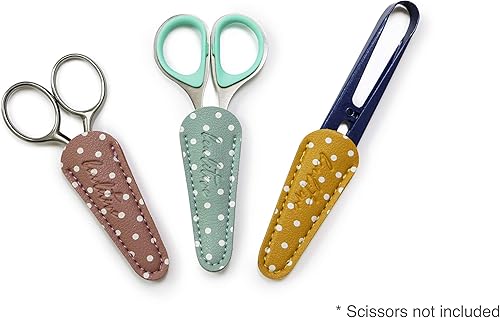 Miniatura 2 de Beaditive Tijeras bordadas Vaina (juego de 3 piezas) Pastel  Rojo, Verde, Amarillo Lunares