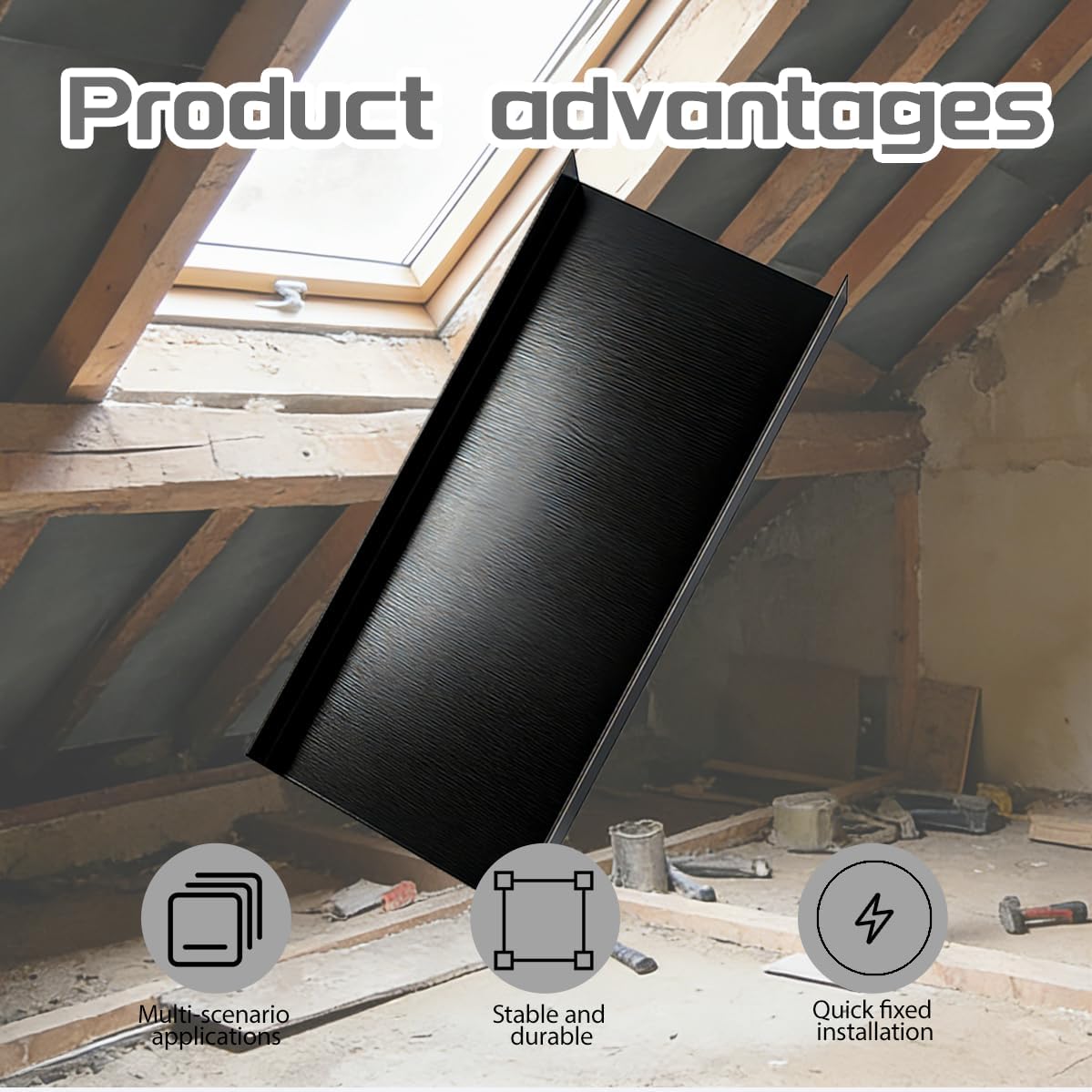35 Pack Attic Insulation Baffles,24" Center Rafter Vents with 2" Air Channel,Durable Polypropylene Attic Baffles for Roof Ventilation,Prevent Insulation Blockage Ideal for Homeowners,36 Inch