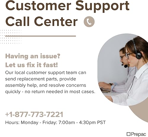 Miniatura 6 de Prepac Astrid - Cajonera alta negra de 6 cajones para dormitorio: 42 cm de profundidad x 50 cm de ancho x 127 cm de alto, Cajonera de 6 cajones para