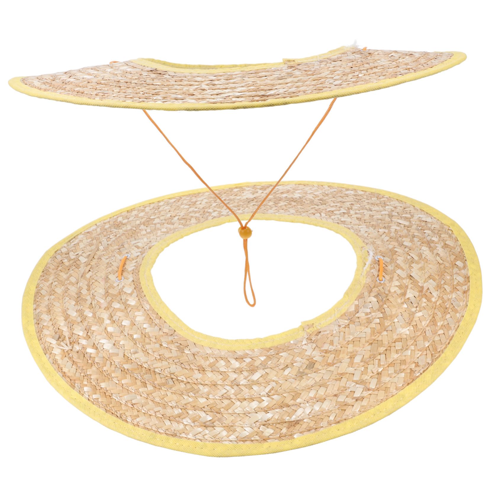 2 Stück Sonnenschutz für Schutzhelme mit Breiter Krempe | Wheat Straw, Leichtes Design, für Helm und Hard Hat, Bauarbeiter, Garten, Fahrrad Zufällige Farbe