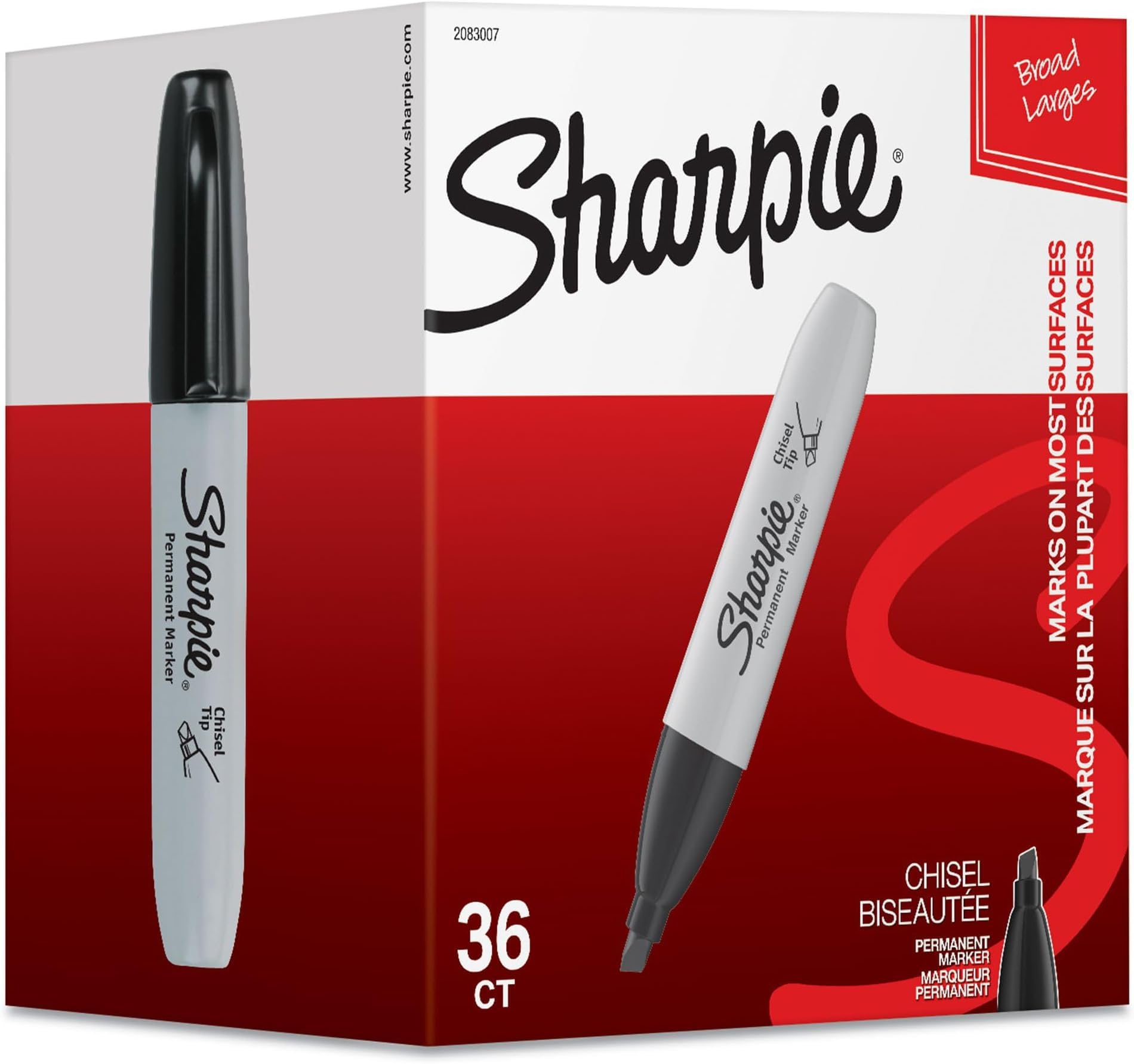 Sharpie Permanent Markers - 36 Count, Chisel Tip -6