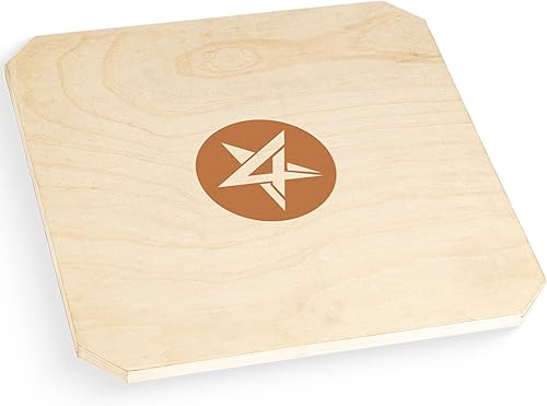 Miniatura 10 de Yes4All Tabla de equilibrio de madera profesional de 350 libras para entrenamiento de piernas, tabla basculante antideslizante, tabla oscilante