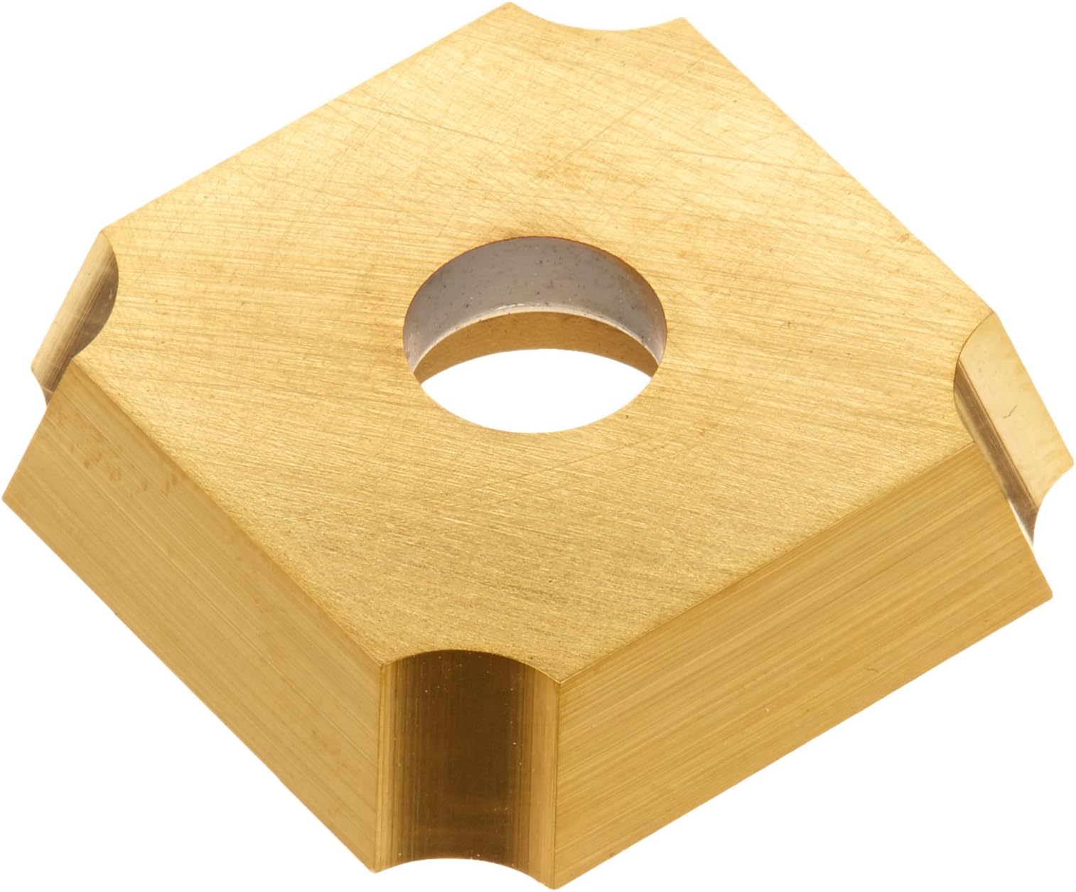 SDGX Multilayer Coated Carbide Square Convex Milling Indexable Insert, 0.1094" Nose Radius, 3/4" Insert, 3/16" Thick (Pack of 10)