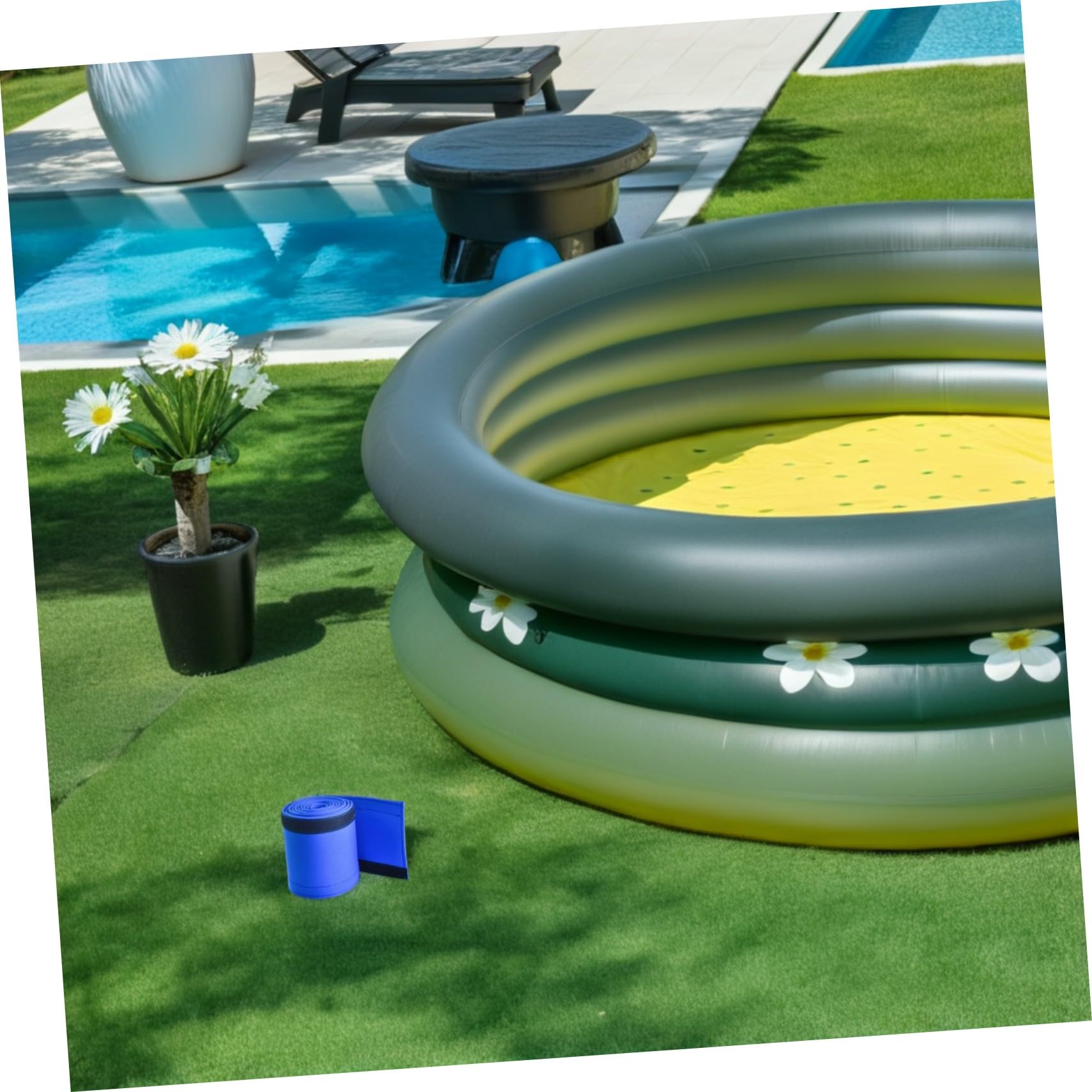 ifundom Ajustable para Pasamanos de Piscina de Neopreno Antideslizante Protector de Agarre Seguro para Escaleras Piscinas Privadas Públicas y Parques Acuáticos Funda Resistente y Versátil