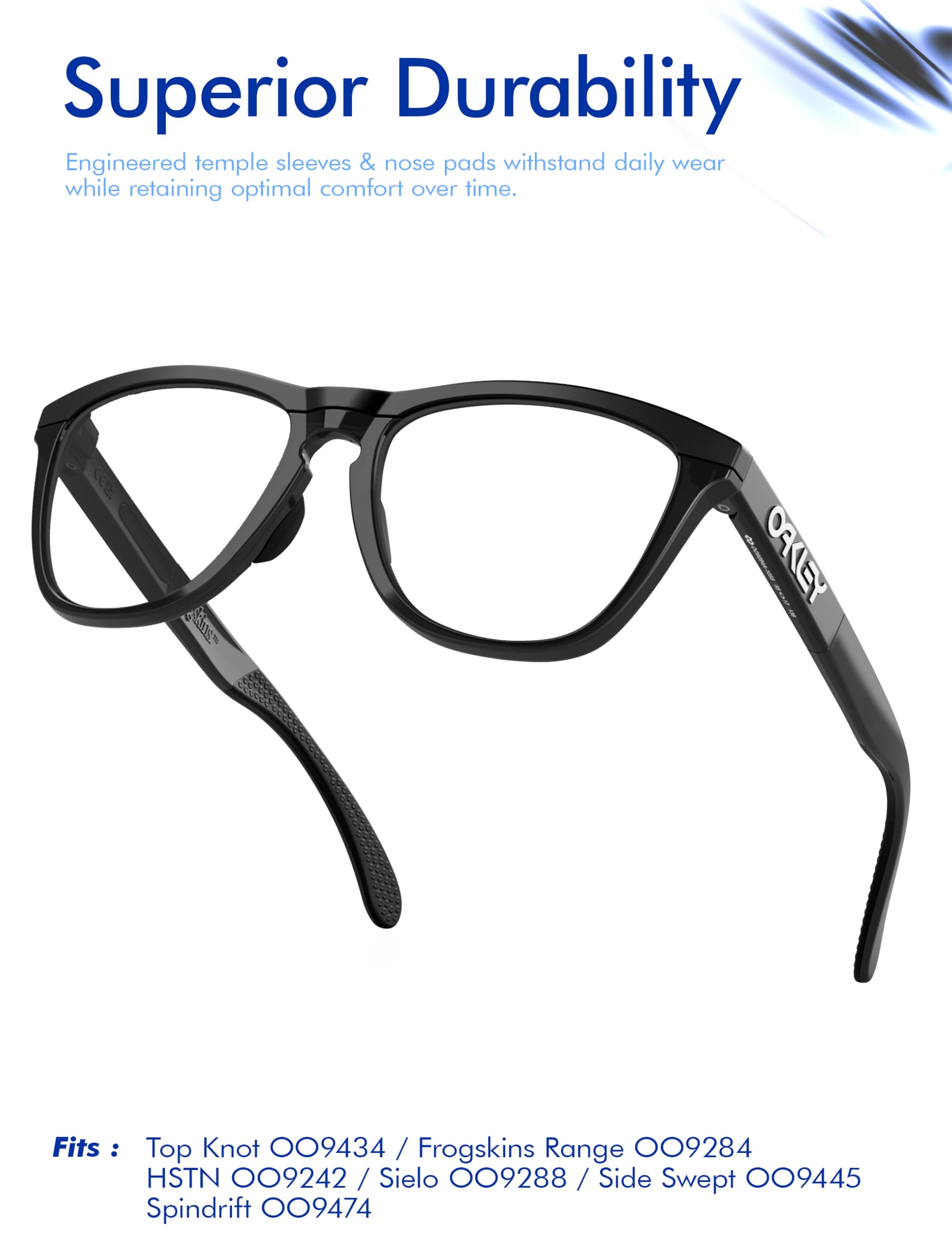 SAUCER Zamienne noski do Oakley Frogskins Range OO9284 | Sielo OO9288 | OO9480 | HSTN OO9242 | OO9289 Okulary przeciwsłoneczne
