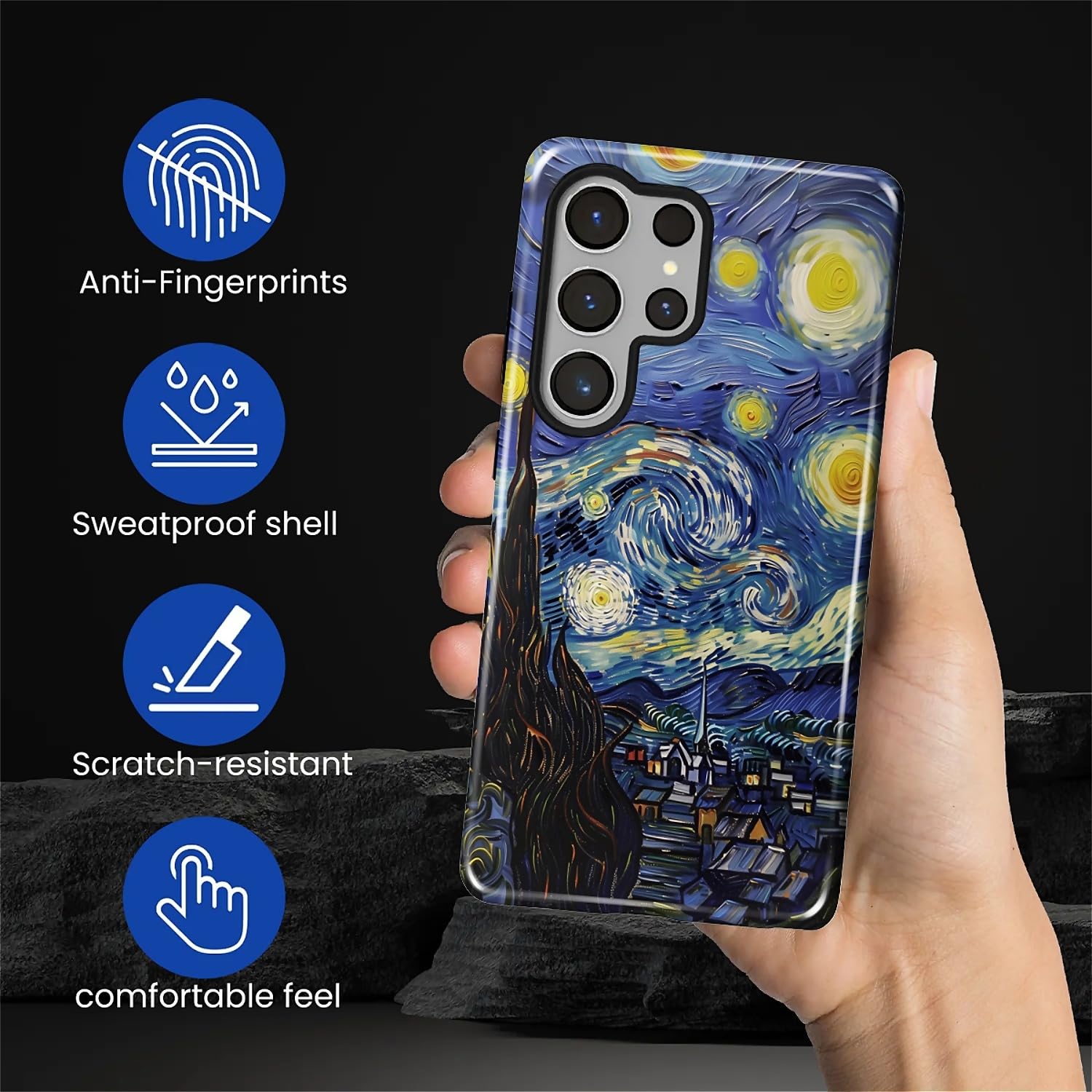 Amazon.co.jp: Kapadiy ケース Samsung Galaxy S26 Ultraケース、星月