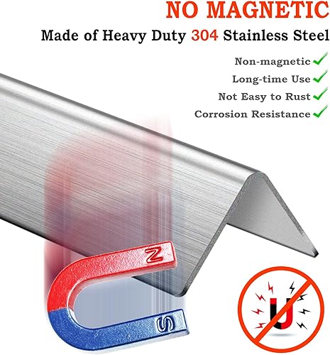 Miniatura 8 de GasSaf Barra aromatizante L15.3 de repuesto para Weber 7636, Spirit 300 310 320 E310 E320 Series, Weber 46510001, 47513101 controles frontales de