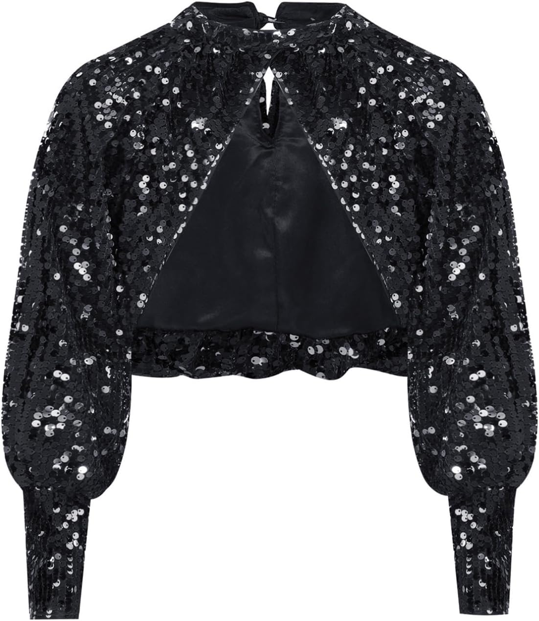 YiZYiF Kids Sparkle Dress Coats Formal Dress Cardigan Cropped Sequin Jacket for Wedding Holiday