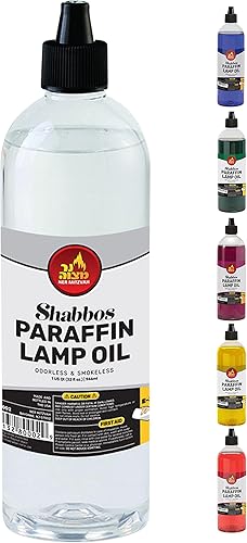 Miniatura 6 de Ner Mitzvah aceite de parafina para lámparas no produce humo ni olor quema aceite de forma limpia para uso en interiores y exteriores con sistema de