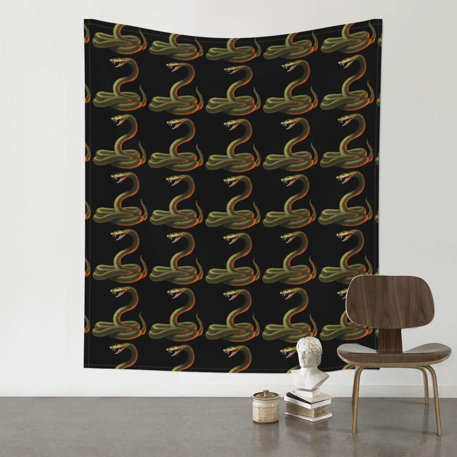 YYHWHJDE Snake Prints 60x51in Wall Tapestry – Boho Decor Throw Blanket for Bedroom, Dorm, Beach Cover, Picnic & More