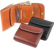 Amazon | [ジャコウ] 財布 本革 レザー 横型カード収納三つ折り財布
