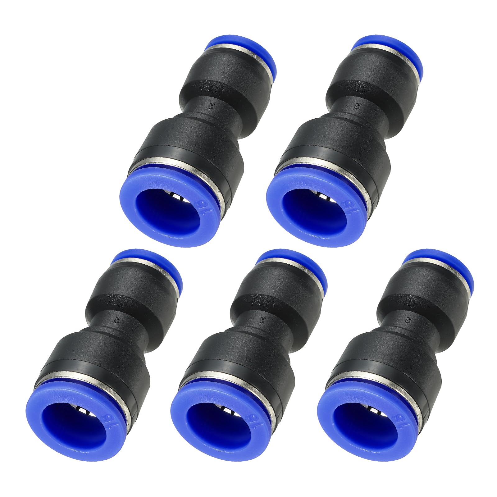 Conectores neumáticos rectos de 16x12 mm con manguito rápido de plástico PATIKIL