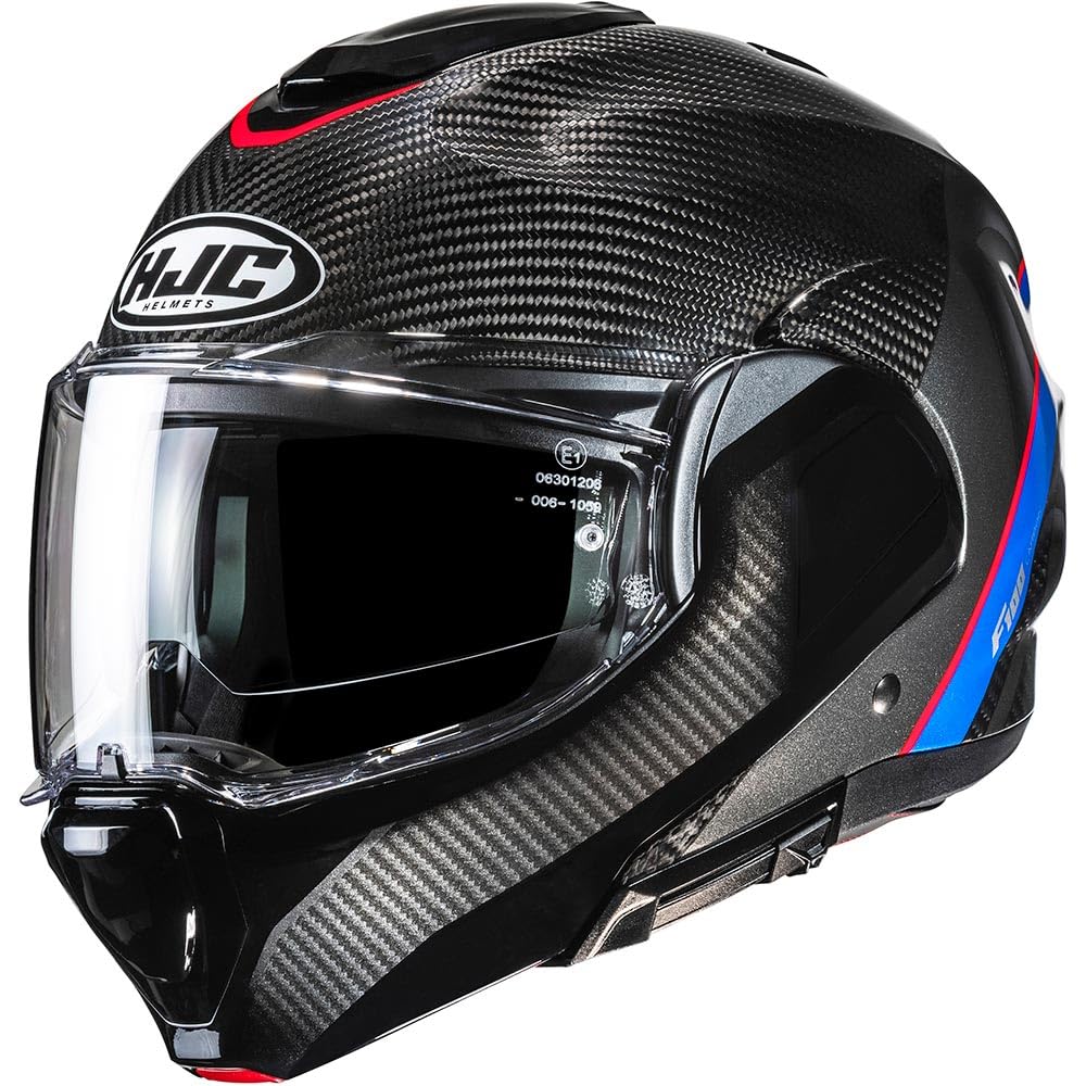 HJC, Casco Moto Modulare F100 CARBON STAN MC21, XS