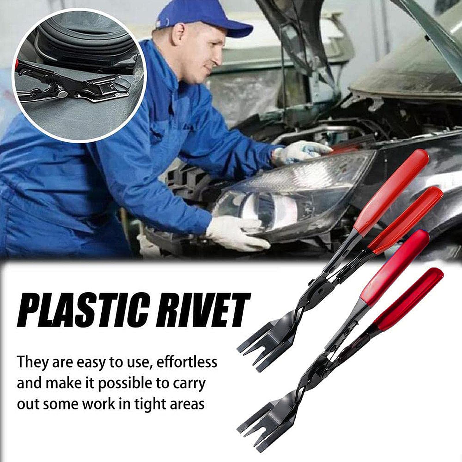 Auto Bekleding Verwijderingsgereedschap 19 Stuks Deur Molding Paneel Set – Auto Dashboard Verwijderingsset van Plastic Nylon Hevel & Klinknagel Gereedschappen – Bevestigingsclip Terminal Verwijderaar