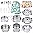 Play Pots and Pans Toys for Kids - Kitchen Playset Pretend Cookware Mini Stainless Steel Cooking Utensils Development Toys for Toddlers & Children Ages 3 Years and up