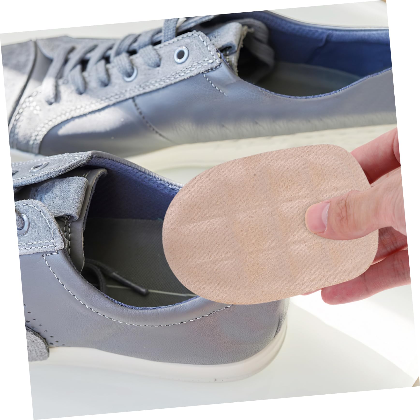 BESTYASH 4 Sätze Massage-einlegesohle Für Fersenkissen Ferseneinsätze Schuhe Fersengriffe, Innenpolster, Fersenpolster Dame Gel Heel Pads Bequeme Fersenpolster Gp-fleece Beige 4 Paare * 4