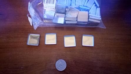 56 Pezzi Padelle Metalliche Quadrate Per Ombretti - Palette Magnetiche 26mm Per Trucco Fai Da Te - Foto 7