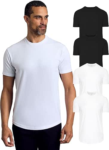 True Classic Mens T-Shirts - Curved Hem or Pocket Tee,