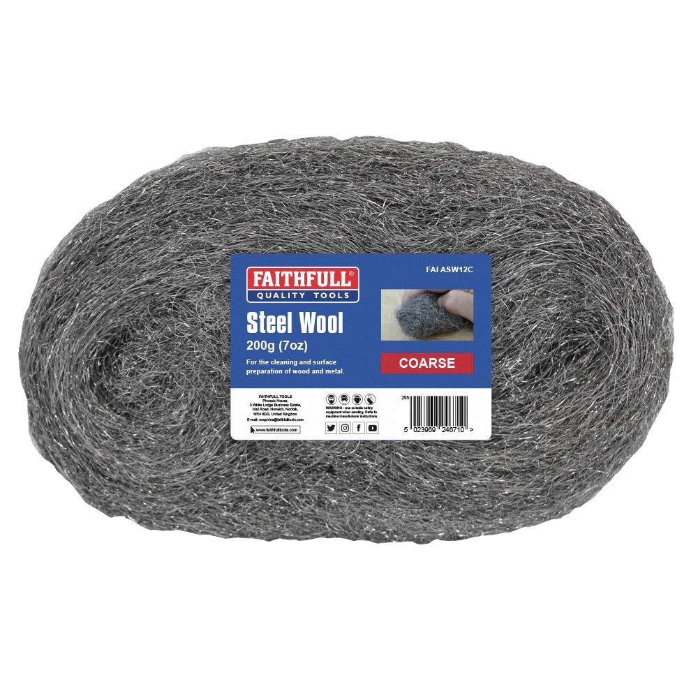 Faithfull Faiasw12C Steel Wire Wool Coarse 200G from B&Q