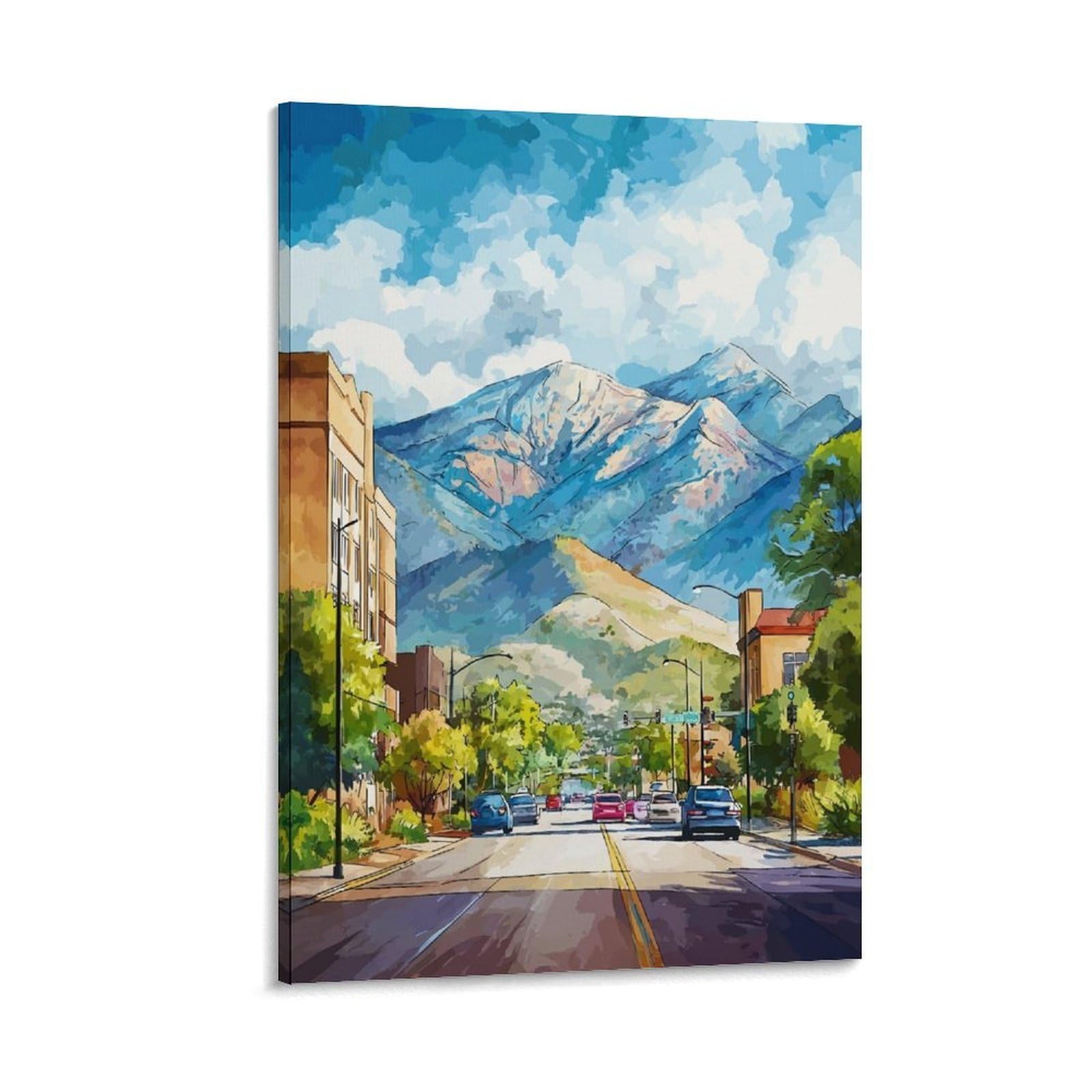 ZBBGGOZ Ogden Posters 24x36inch(60x90cm) Vintage Watercolor Canvas Art
