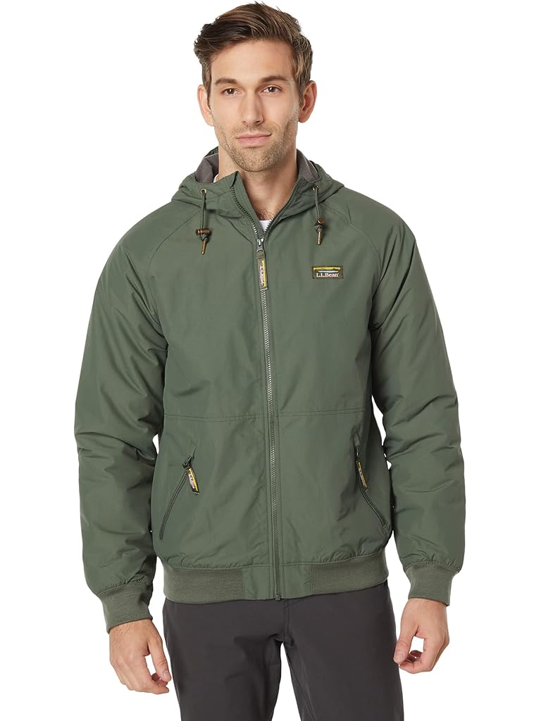 Green L.L.Bean Insulated Bomber Hoodie