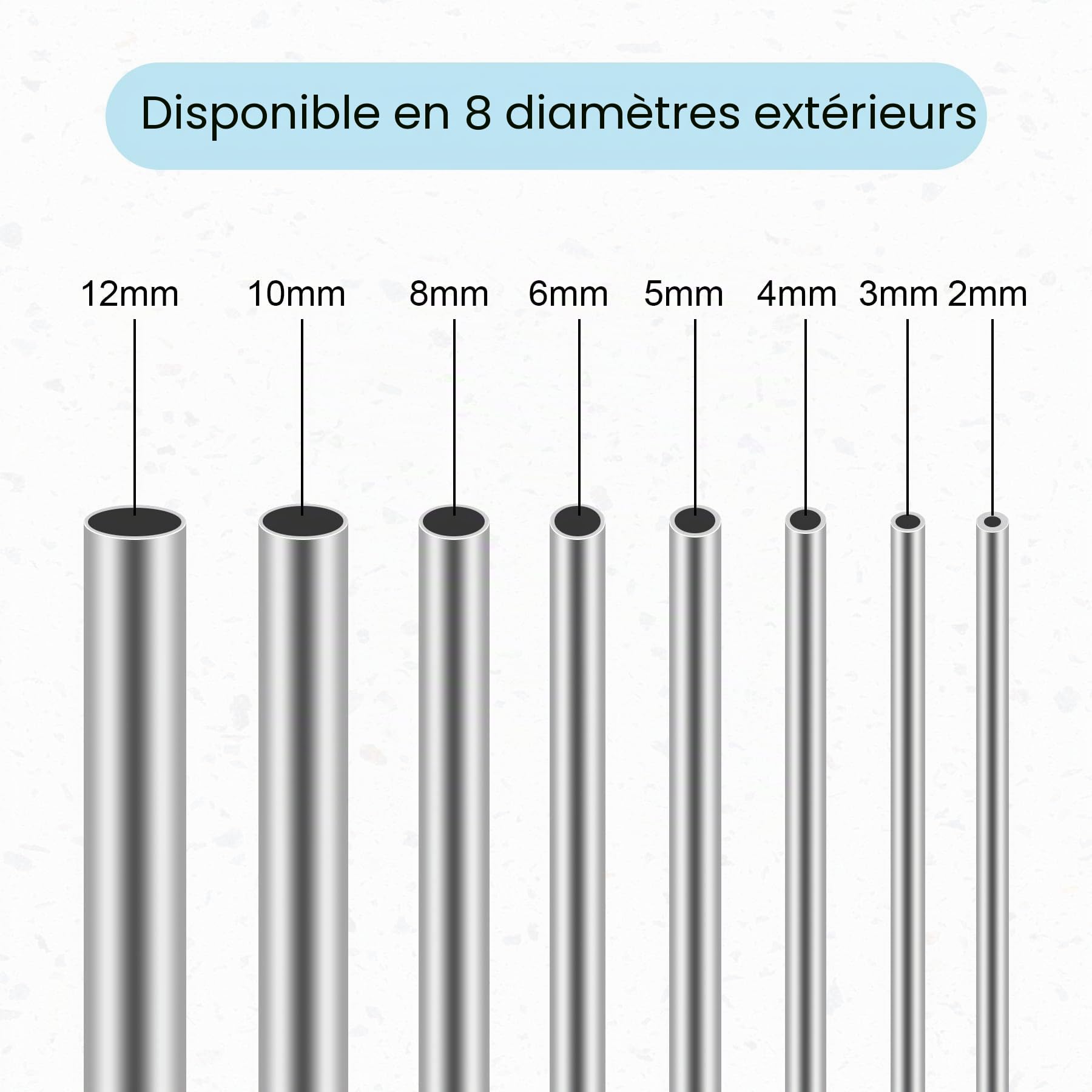 Tubes Ronds En Acier Inoxydable 304 Sans Soudure 4mm OD 0,5mm Épaisseur de Paroi 300mm Longueur Acier Inoxydable Tuyau Tube 3 Pièces