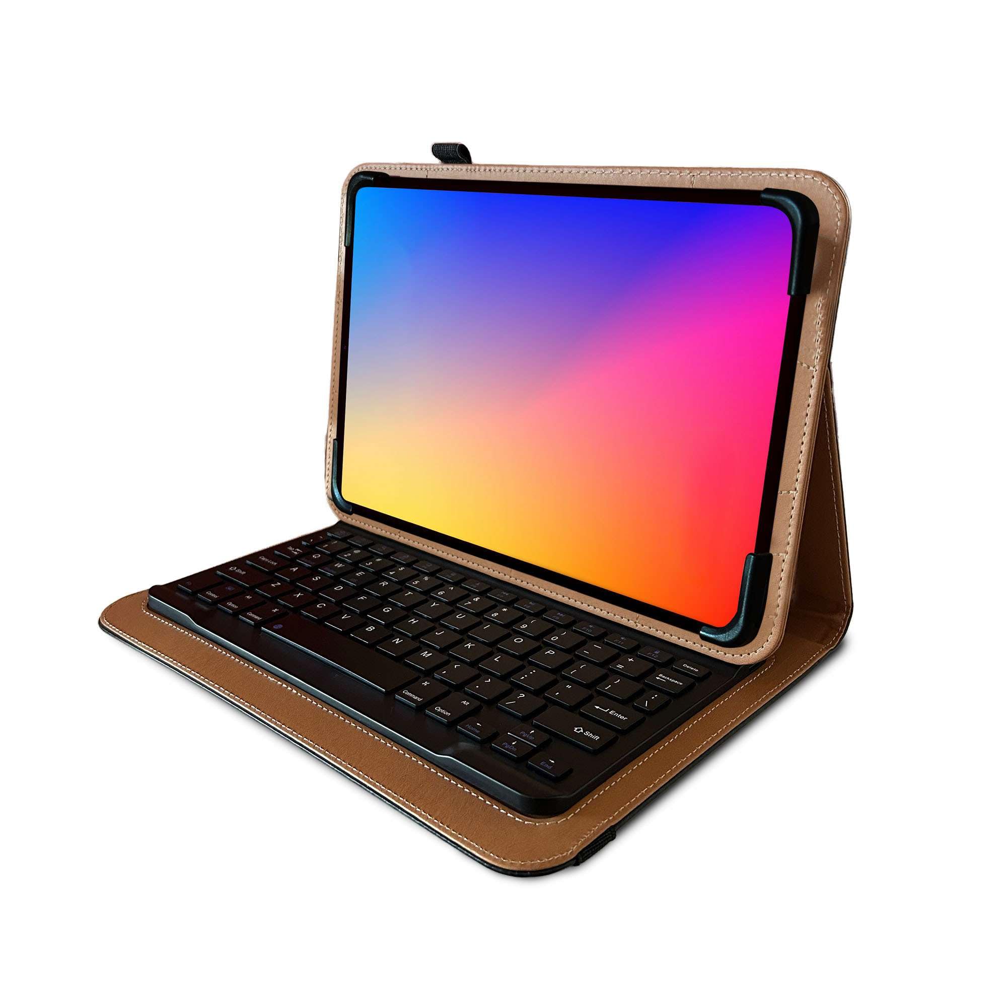 Navitech Black Rotational Bluetooth Keyboard Case Compatible with EITOMIN 10 Inch Tablet
