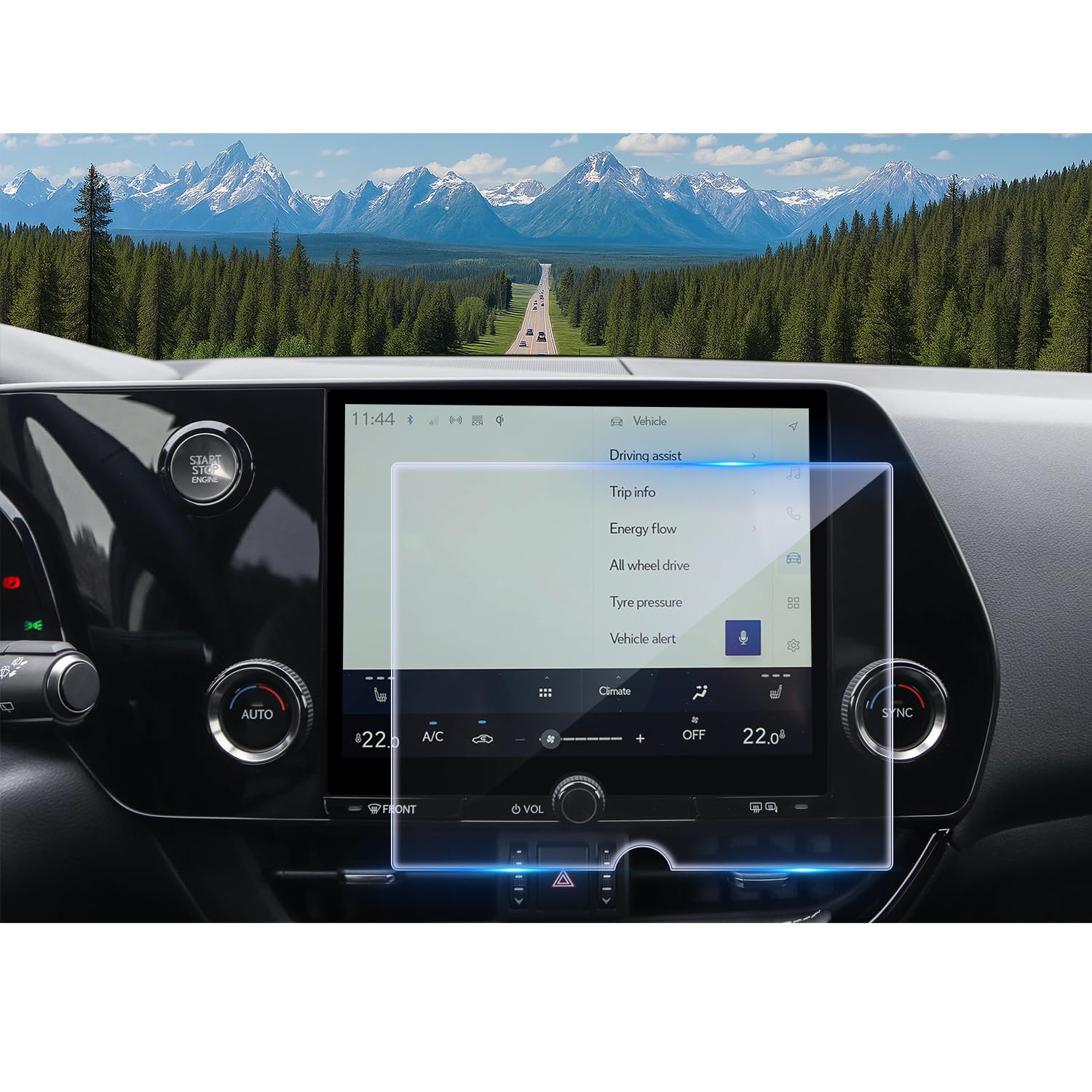 CDEFG for 2025 2026 Lexus NX Screen Protector 9.8-Inch Tempered Glass