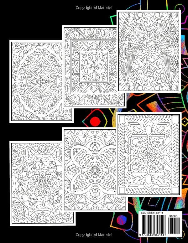 Miniatura 2 de 100 Patterns A Pattern Coloring Book for Adults with Beautiful Pattern Designs for Stress Relief, Relaxation, and Creativity