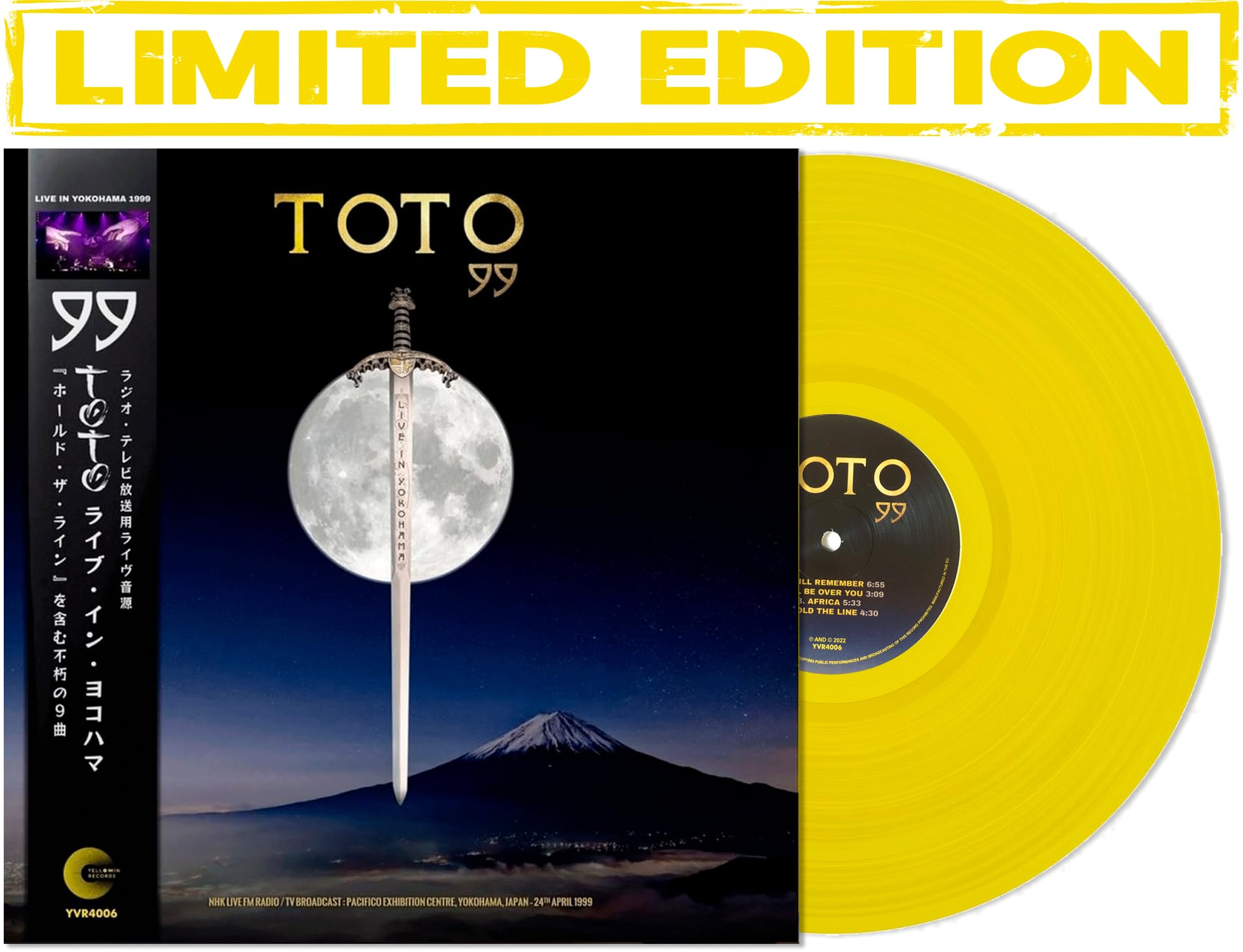 Toto Vinyl - 99 (Live In Yokohama Japan 1999) - Limited Color