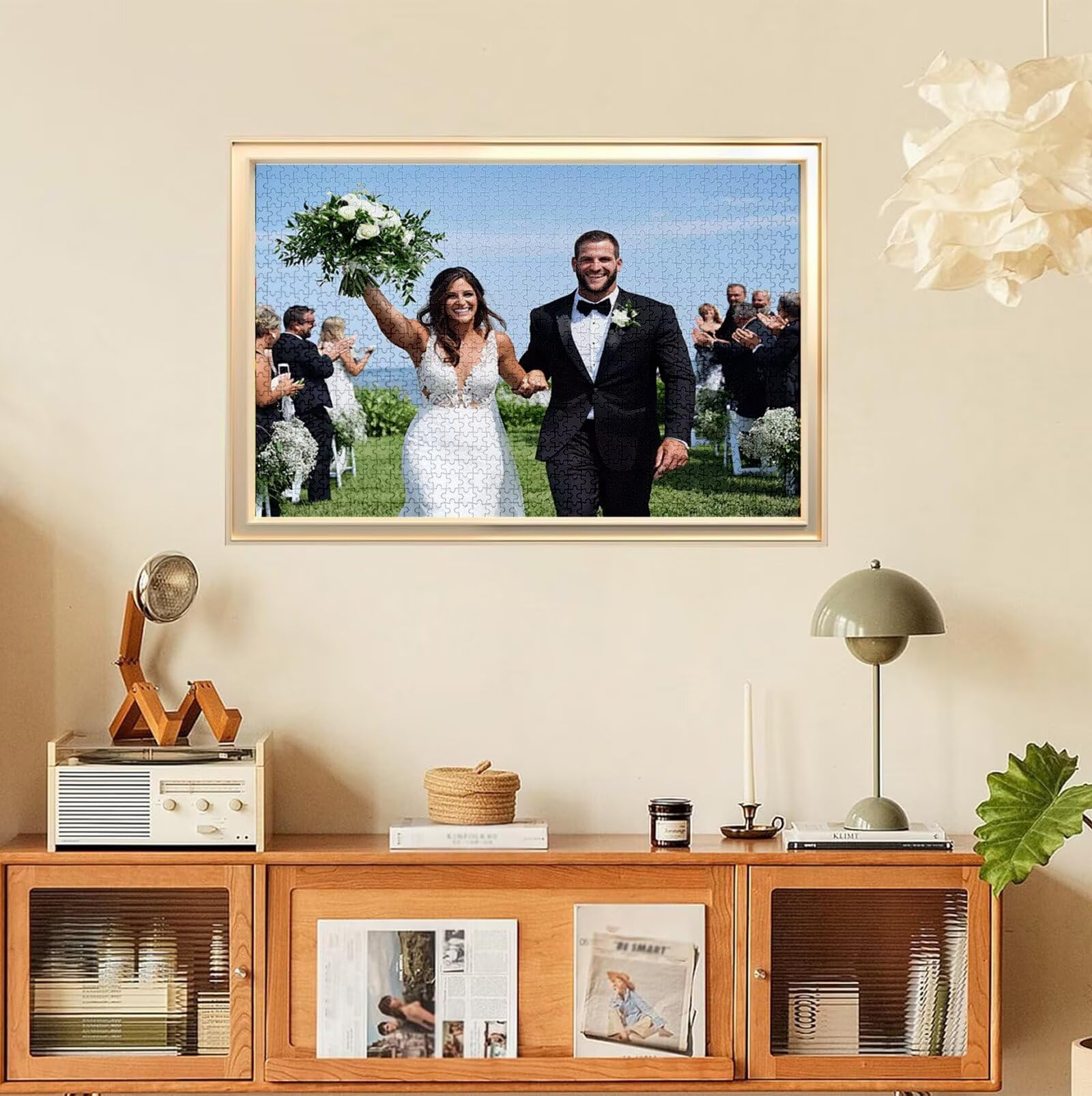 Puzzle Personalizado con Foto, Personalizada Rompecabezas Personalizado Diseña tu Logo Foto o Texto, Personalizado Navidad Halloween San Valentín Parejas Niños Familia Amigos h-4365