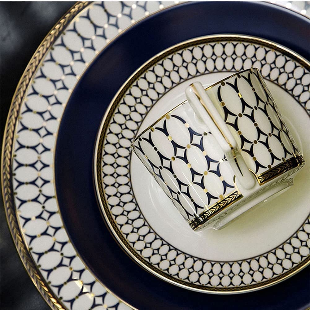 5 szt. Zestaw obiadowy z porcelany kostnej w stylu chińskim gospodarstwa domowego Phnom Penh naczynia ceramiczne talerze serwisowe dla 3