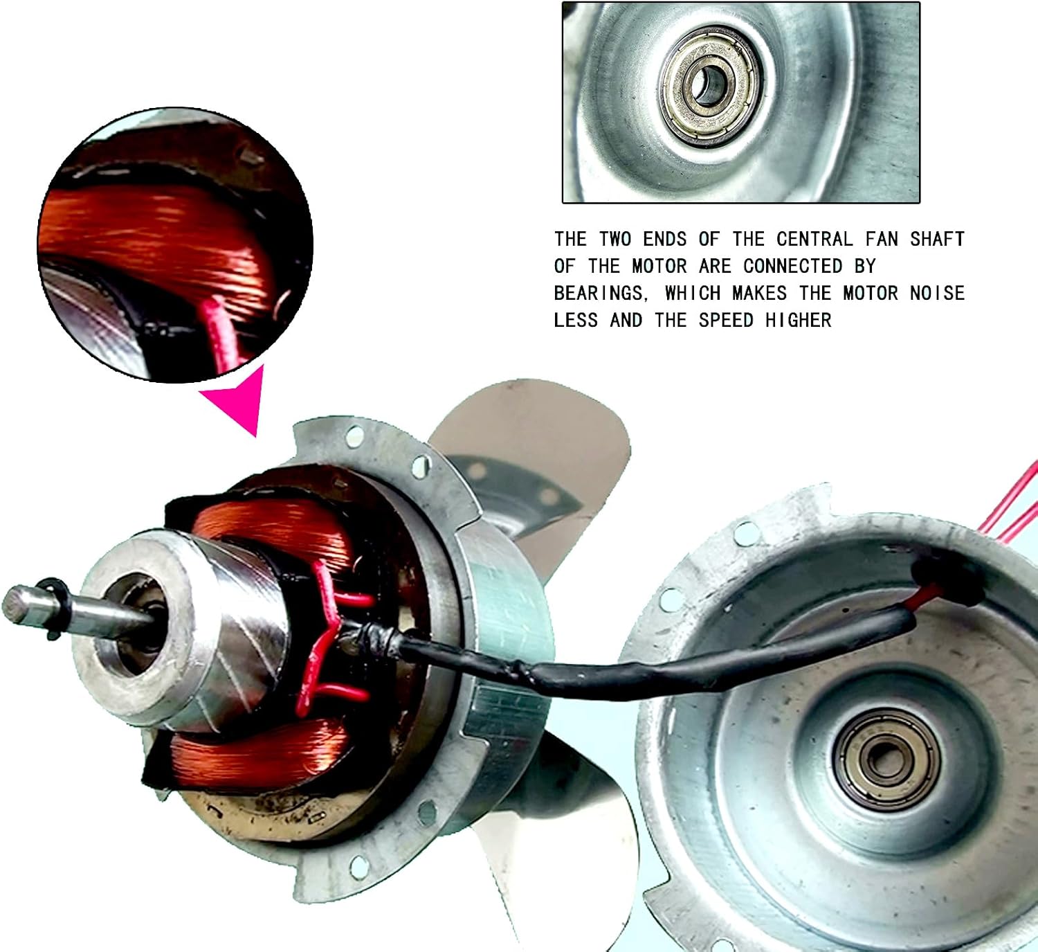 Electric Chimney Fan, Fireplace Fans, Chimney Fan, Fireplace Fan Flue Chimney Exhaust Fan, Chimney Smoke Fan 80 watts 6 Leaves