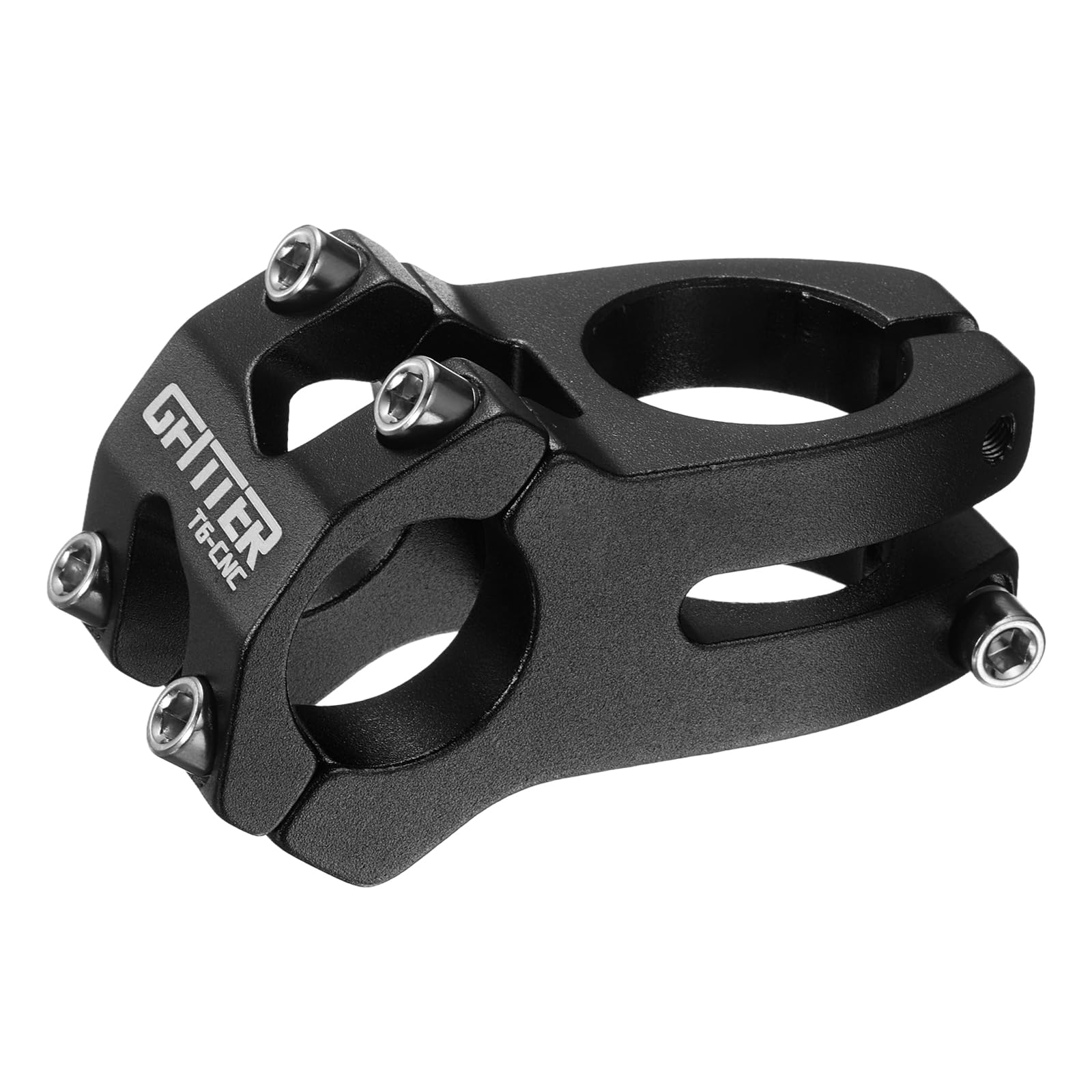 sourcing map 25.4mm Bike Stem 45mm Aluminum Alloy Bicycle Handlebar Stem for Mountain Road Bike BMX MTB Cycling, Black