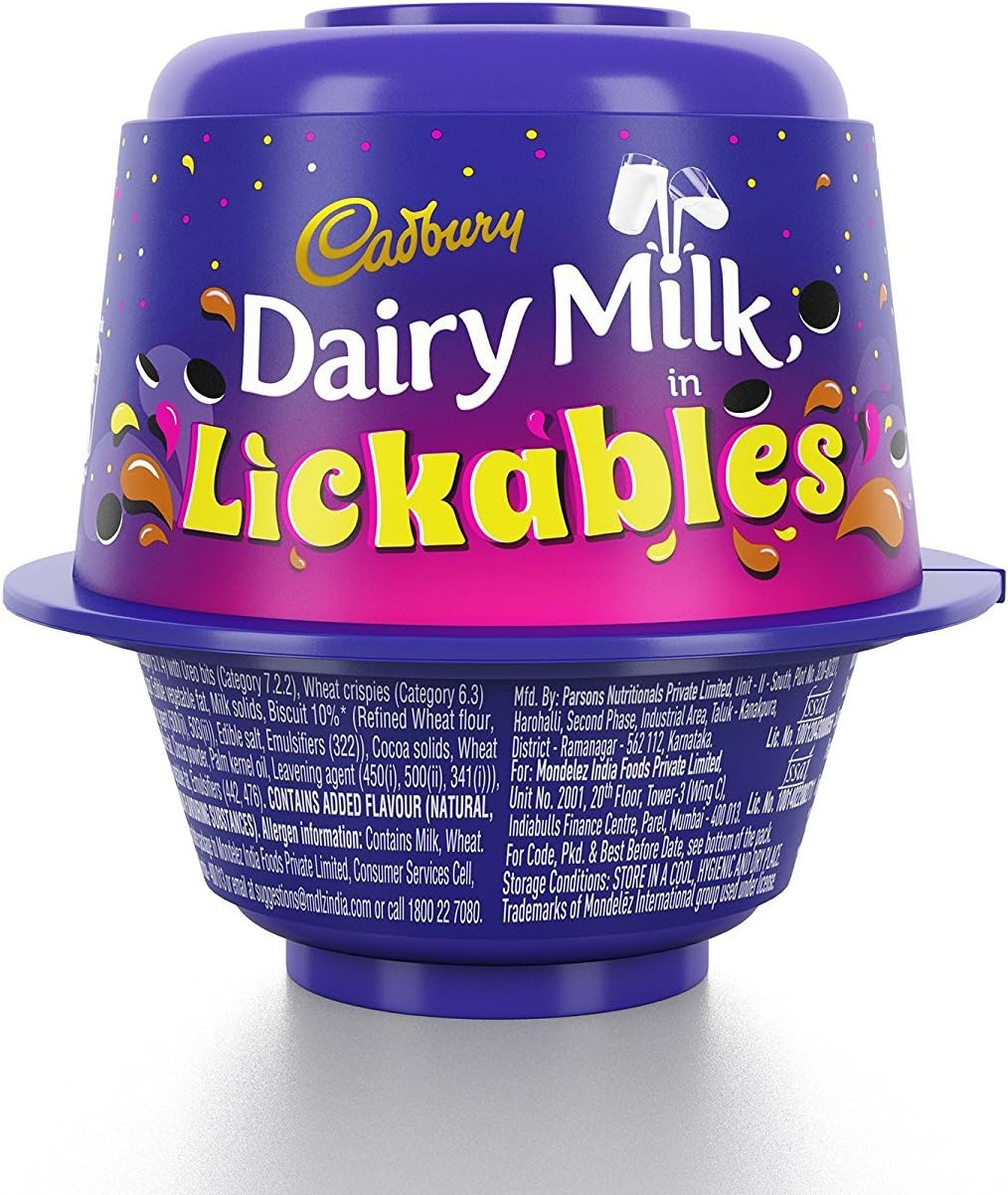 Lickables Cadbury Dairy Milk, 20g Pack of 12 Grocery