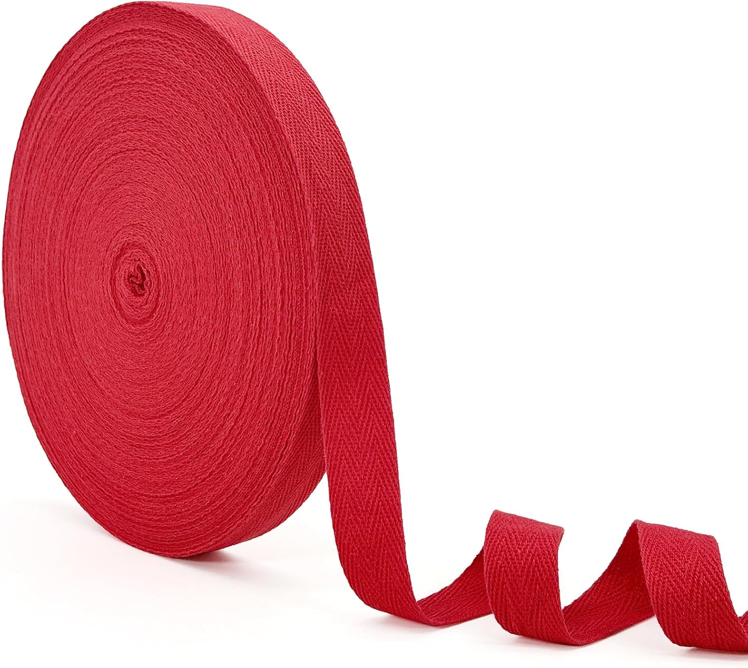 Cotton Twill Tape Ribbon - 100 Yards 3/4inch, 20 Colors Webbing Straps Herringbone Tape for Sewing, Crafts,Ties,Decoration Overlocked Edges, Non-Fadings DIY, Clothing,Fabric Trim(Mixed)