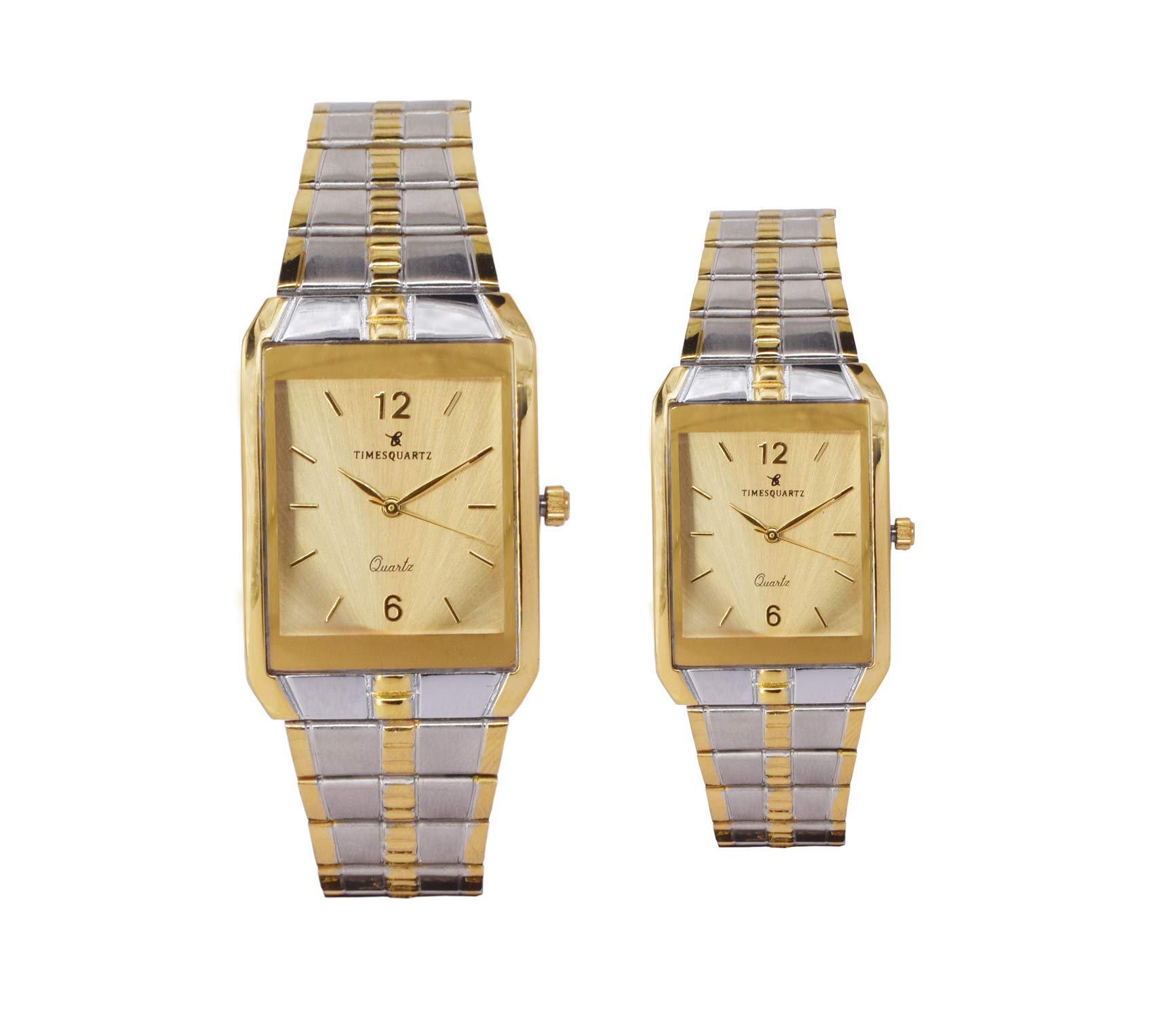 TIMESQUARTZ PSP 223 Analog Golden Dial Mens and Womens Couple Watch (B07V4DL1GP) Amazon Price History, Amazon Price Tracker