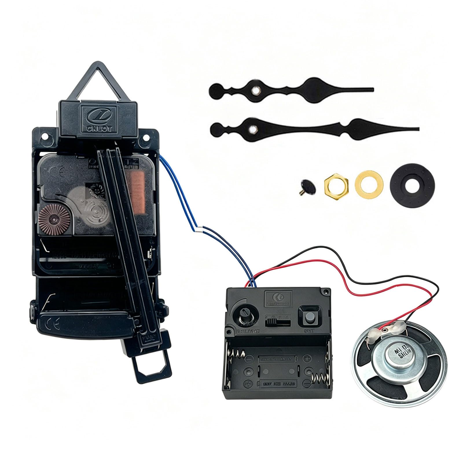 Shntig Quartzs Pendulum Clock Movement Mechanism Set with Melodies Chimes Box and Hands for Craft Projects and Clock Repair Enthusiasts Wall Repair Parts Set