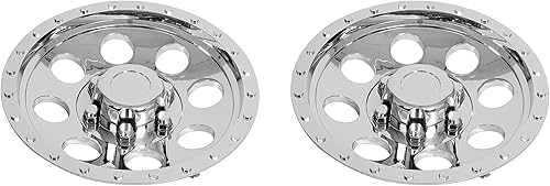 PHOENIX QT12CHB-x2 - Juego de 2 cubiertas de rueda cromadas de ABS de 12 pulgadas, tapa de cubo para ruedas de 12 pulgadas