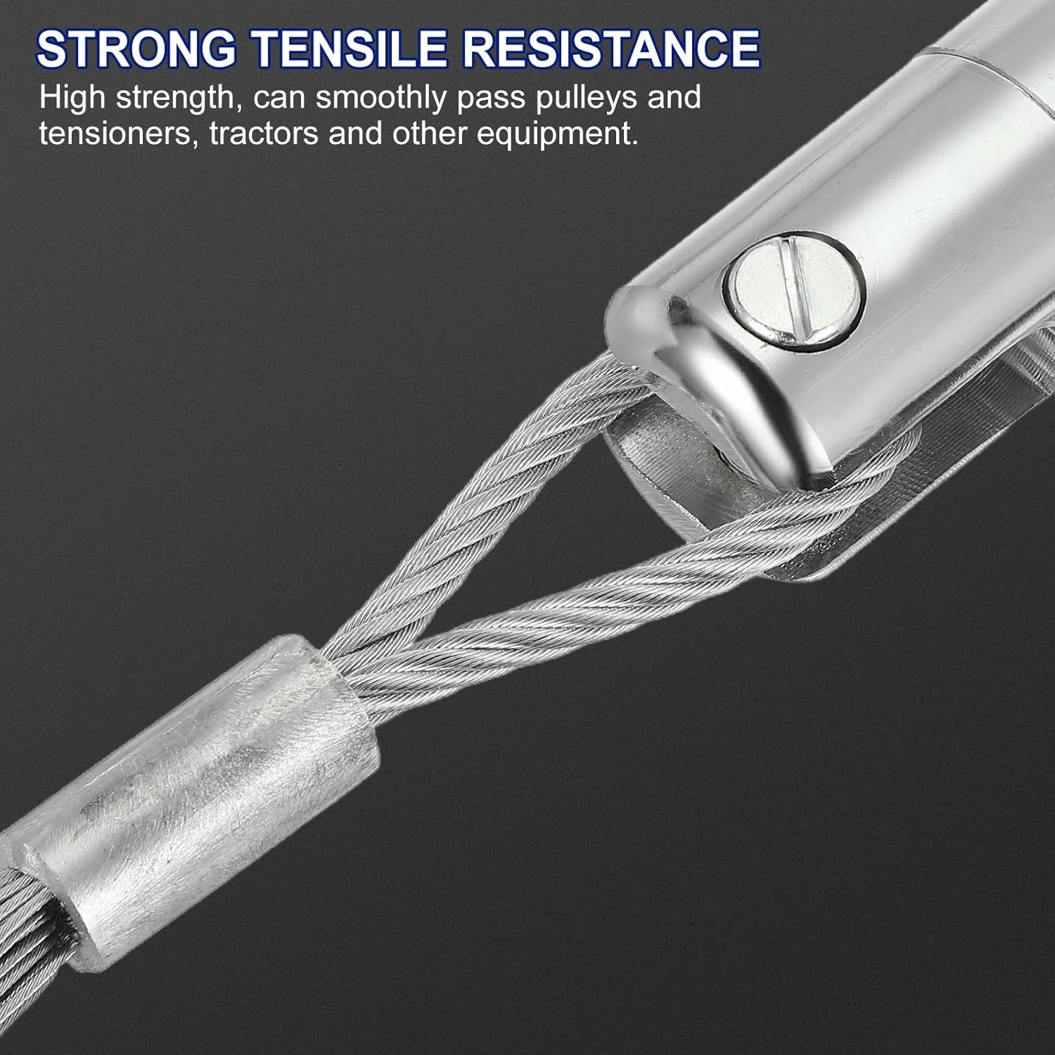 PATIKIL 8 Ton Cable Pulling Swivel, Alloy Wire Puller Cable Pulling Grip Swivel Wire Bearing Breakaway Tool Wire Line Rope Ball Bearing Swivel for Electricity Construction Home (17636 Lbs) - Image 5