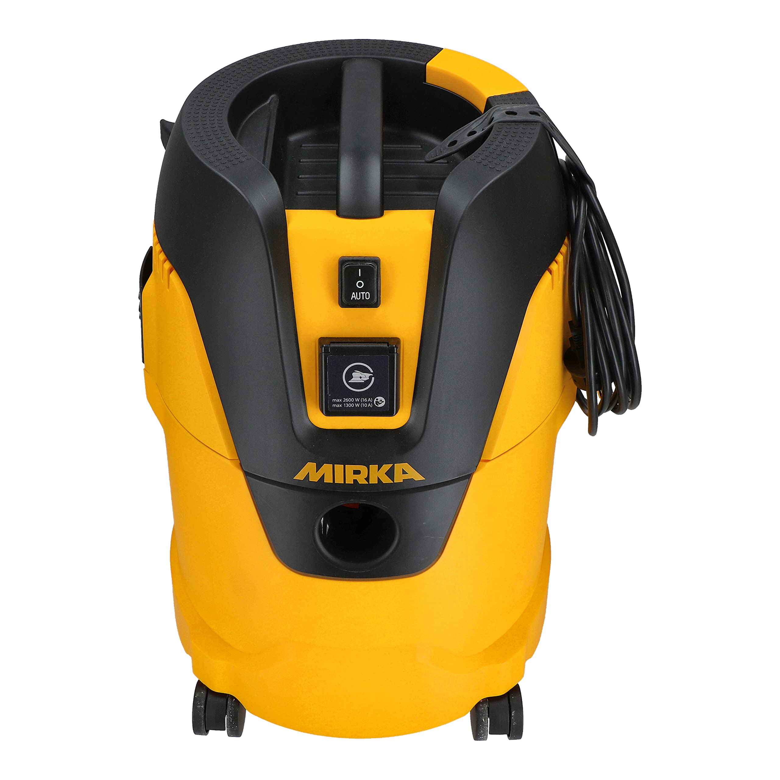Mirka Aspirateur Industriel Eau et poussière 25 L 1000 W avec kit Buses | Puissance 1000 W capacité 25 litres kit buses inclus adaptateur ponceuse Mirka tuyau aspiration eau poussière industriel