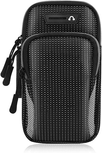 Vista 6 de Brazalete para teléfono para correr, universal, impermeable, deportivo, para gimnasio al aire libre, para correr, brazo, bolsa móvil, soporte