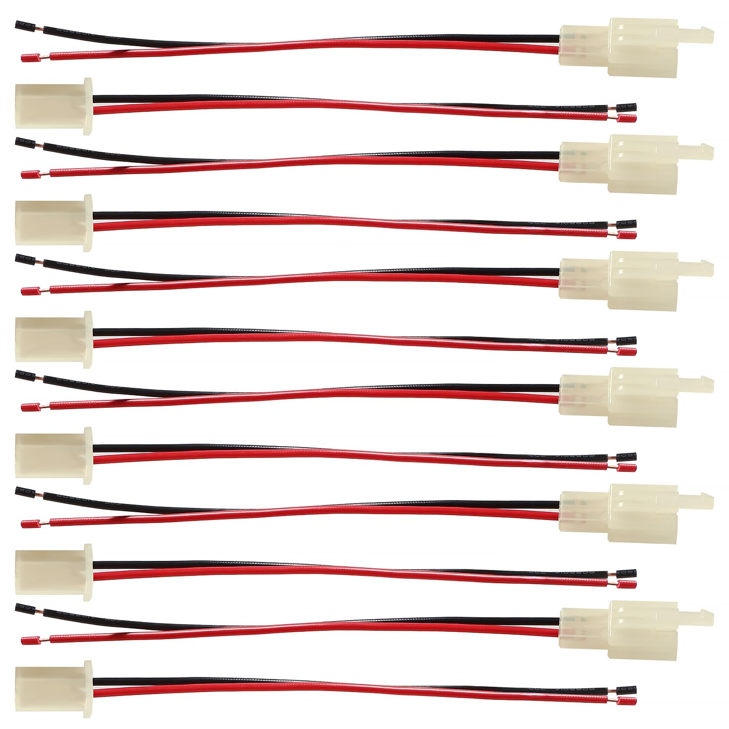 YIXISI 6 works 2.8mm 2 Pin Automotive Electrical Wire Connectors, Male and Female Housing Connector with 140mm 20 AWG Cable